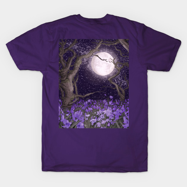 Moonlight and Purple Forest Gardens by ECMazur